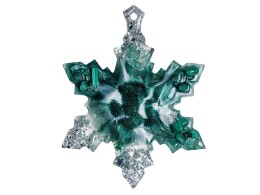 Разное Елочные игрушки (Полумесяц+Снежинка) Авантюрин зеленый