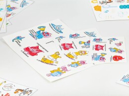 сделано в России Наклейки бумажные Sticker Pack на заказ, S