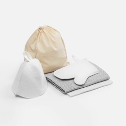 сделано в России Банный набор Heat Therapy ver.2, женский, светло-серый