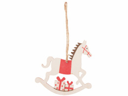 Разное Елочная подвеска - лошадка (печать с 2 сторон)
