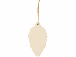 Разное Подвеска шишка с цветной подложкой, красная подложка