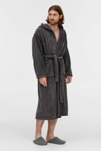 Molti Халат флисовый Magic Mantle, темно-серый