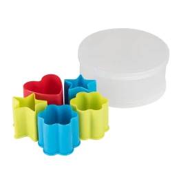 Happy gifts Набор формочек для печенья KENZZO (5 шт) в коробке, D=5см, пластик
