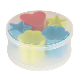 Happy gifts Набор формочек для печенья KENZZO (5 шт) в коробке, D=5см, пластик