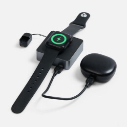 Uniscend Внешний аккумулятор с беспроводной зарядкой Aura Power 5000 мАч, серый