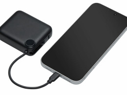 Evolt Внешний аккумулятор со встроенным кабелем «Liri», QC/PD, 10000 мАч, черный