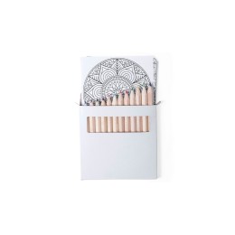 Happy gifts Набор цветных карандашей с раскрасками BOLTEX, 9х9х1см, бумага, дерево, картон