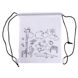 Happy gifts Рюкзак для раскрашивания WIZZY с восковыми мелками (5шт), 25х30см, нетканый материал