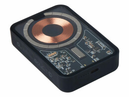 Qjet Беспроводной магнитный внешний аккумулятор с QC\PD «MagnifIQ», 10000 мАч, 15 Вт, черный