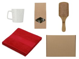 Разное Подарочный набор для ванны с полотенцем, расческой и кружкой