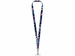 Разное Ланъярд 2 см под сублимацию с трендовым карабином и металлическим держателем для телефона, черный