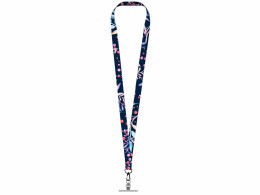 Разное Ланъярд 2 см под сублимацию с трендовым карабином и металлическим держателем для телефона, черный