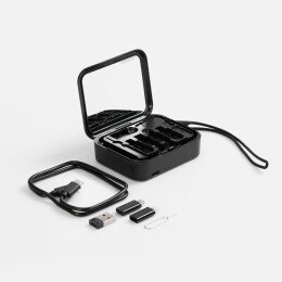 Uniscend Набор для ухода за гаджетами с беспроводной зарядкой Rules, черный