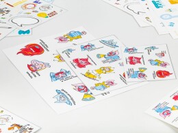 сделано в России Наклейки UV-DTF Sticker Pack на заказ, S