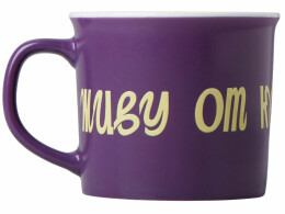 Разное Матовая кружка Nancy 360 мл цветная снаружи, белая внутри, фиолетовый с УФ-печатью DTF