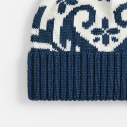 teplo Шапка Wintertude, синяя с белым