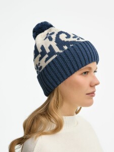 teplo Шапка Wintertude, синяя с белым