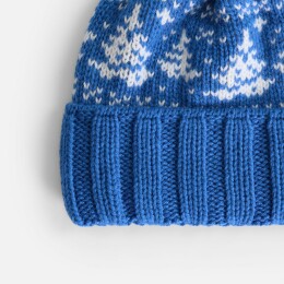 teplo Шапка Holidale, синяя с молочным