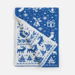 teplo Шарф Holidale, синий с молочным