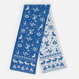 teplo Шарф Holidale, синий с молочным