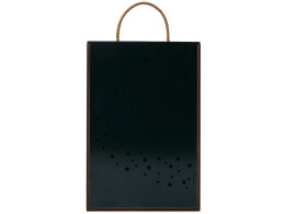 Разное Подарочная коробка из фанеры Constellation 330х220х100 мм, фанера 6 мм, крышка на выдвижных пазах черная ЛХДФ 3 мм, бечевка