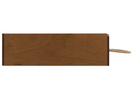 Разное Подарочная коробка из фанеры Constellation 330х220х100 мм, фанера 6 мм, крышка на выдвижных пазах черная ЛХДФ 3 мм, бечевка