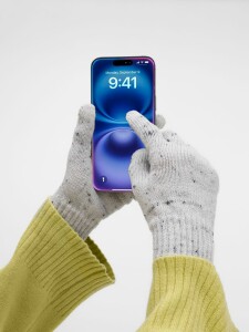 Molti Перчатки сенсорные Spotti Senso, светло-серые