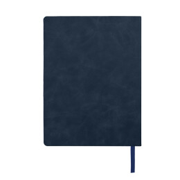 Enote Ежедневник недатированный Solas, формат А5, с магнитом темно-синий, кремовый блок в линейку