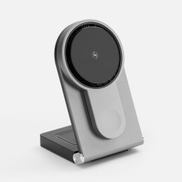 Indivo Складная станция беспроводной зарядки transForm, серый металлик