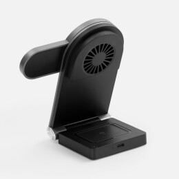 Indivo Складная станция беспроводной зарядки transForm, серый металлик