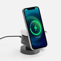 Uniscend Станция беспроводной зарядки с подсветкой Lume, серая