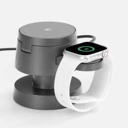 Uniscend Станция беспроводной зарядки с подсветкой Lume, серая