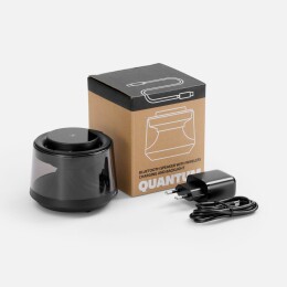 Uniscend Bluetooth-колонка с подсветкой и беспроводной зарядкой Quantium, черная