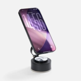 Indivo Вакуумный магнитный держатель airFix, черный с серым