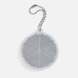 Разное Пешеходный светоотражатель с цепочкой «Круг», белый