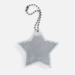 Разное Пешеходный светоотражатель с цепочкой «Звезда», белый