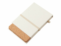 Lettertone Блокнот с подставкой для телефона из пробки "Milky S", молочно-белый