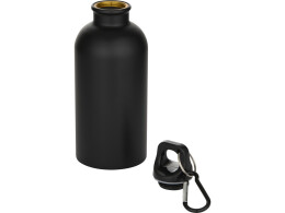 Разное Oregon одностенная бутылка для воды с карабином, изготовленная из нержавеющей стали, сертифицированной по стандарту RCS, объемом 400 мл - Черный