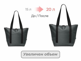 Tour de Grass Сумка-холодильник «Cool XL» с двумя лямками на плечо, темно-серый