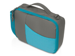 YoonY Изотермическая сумка-холодильник "Breeze New" для ланч-бокса, серый/голубой