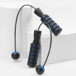 Molti Беспроводная скакалка Silentino, черная с синим