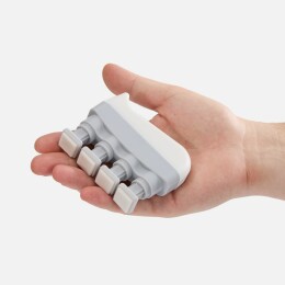 Разное Эспандер кистевой FingerTap, серый с белым