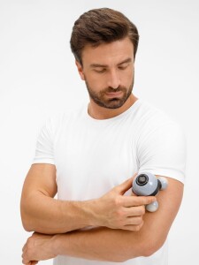 Разное Ручной вибромассажер Spacy, серый с черным