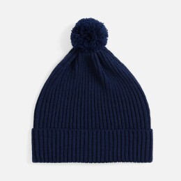 teplo Шапка Catch Match с помпоном, темно-синяя