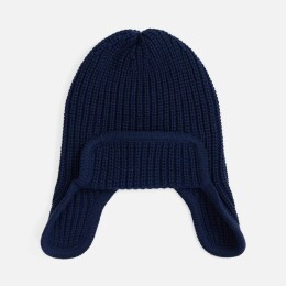 teplo Шапка-ушанка Catch Match, темно-синяя