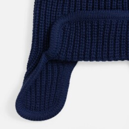 teplo Шапка-ушанка Catch Match, темно-синяя