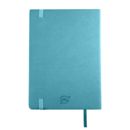 thINKme Бизнес-блокнот "RILY", формат А5, бирюзовый, блок в точку