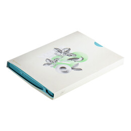 thINKme Бизнес-блокнот "RILY", формат А5, бирюзовый, блок в точку