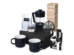 Разное Подарочный набор c френчпрессом, кружками и чаем, черный
