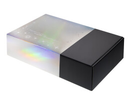 Разное Подарочная коробка с голографическим шубером «Aurora», L, вн. размер 260х260х100 мм.
